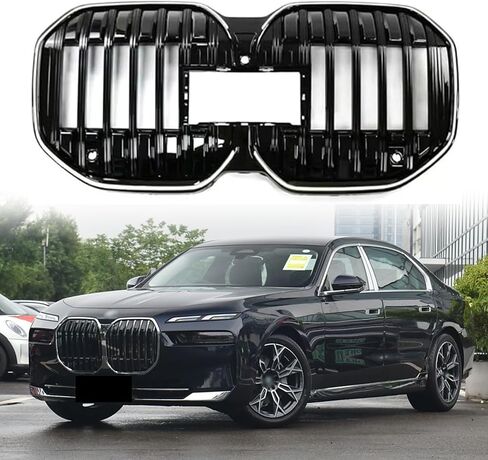 لسيارات BMW 7 Series G70 2023 2024 2025 لمعان أسود LED المصد الأمامي شواء مصبغة in Saudi Arabia