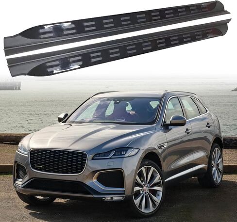 يناسب جاكوار F PACE F-PACE 2016-2024 لوحات الجري بدواسات الخطوات الجانبية شريط حامي Nerf in Saudi Arabia