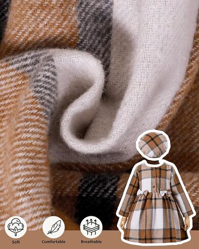 Toddler Girls Winter Long Sleeve Dresses Kids Fall Cute Clothes Little Girl Outfits for Size 4-7 Years in Kuwait