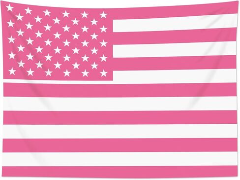 WEENEO Pink American Flag Tapestry Wall Hanging 60 x 40 Inch Funny Light Pink Striped Backdrop Poster for Home College Party Decor,Vivid Color Flag Backgrounds Tapestries for Outdoor Indoor Photoshoot in Saudi Arabia
