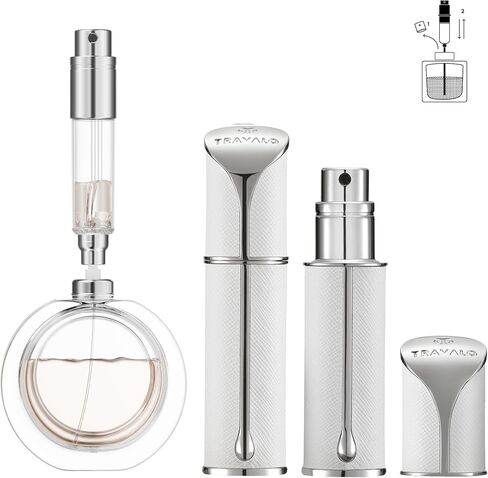Travalo AQUA Perfume Travel Refillable Bottle, Bottom Filling Fragrances Perfume Atomizer, Mini Cologne Dispenser, Portable Sprayer for Women Men, Gift in Kuwait