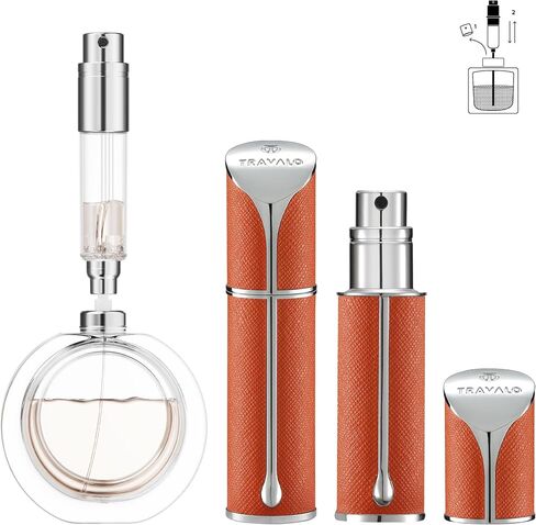 Travalo AQUA Perfume Travel Refillable Bottle, Bottom Filling Fragrances Perfume Atomizer, Mini Cologne Dispenser, Portable Sprayer for Women Men, Gift in Kuwait