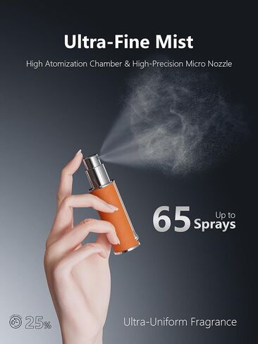 Travalo AQUA Perfume Travel Refillable Bottle, Bottom Filling Fragrances Perfume Atomizer, Mini Cologne Dispenser, Portable Sprayer for Women Men, Gift in Kuwait