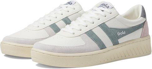Gola Women's Grandslam Trident Sneaker, White/Slate/Shadow, 7.5 in Saudi Arabia