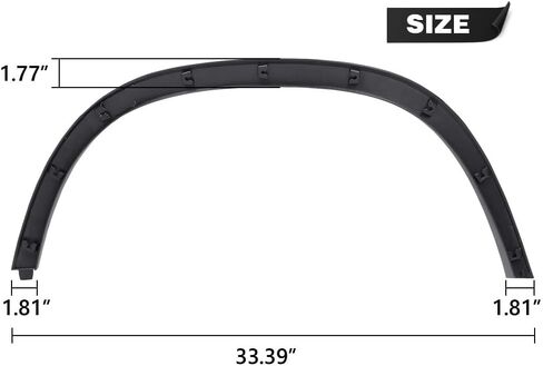 ALLGOOD Front Wheel Housing Molding Trim Compatible with Chevy Trax 2017-2022 Passenger Right Side 42490925, GM1291251 Wheel Arch Trim Fender Flares in Saudi Arabia