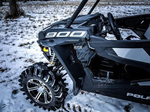 واقيات الطين من SuperATV لـ 2016-2020 Polaris RZR S 1000/2019-2020 RZR S4 1000 | 2 مشاعل خلفية | 8.5 بوصة من الحماية على كل جانب مقابل 4 بوصات in Saudi Arabia