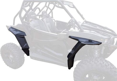 واقيات الطين من SuperATV لـ 2016-2020 Polaris RZR S 1000/2019-2020 RZR S4 1000 | 2 مشاعل خلفية | 8.5 بوصة من الحماية على كل جانب مقابل 4 بوصات in Saudi Arabia