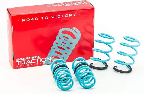 Godspeed LS-TS-VN-0002-A Traction-S Performance Lowering Springs, Reduce Body Roll, Improved Handling, Set of 4, compatible with Volkswagen Golf GTI (MK7) 2015+UP in Saudi Arabia