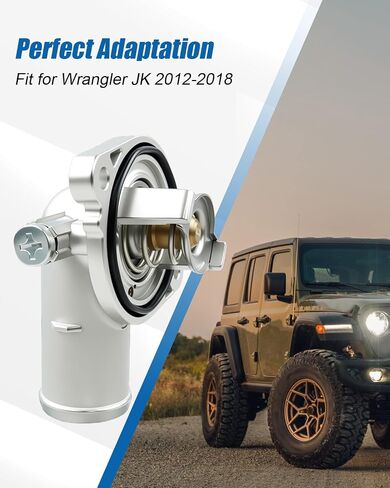 مجموعة مبيت منظم الحرارة 180F مناسبة لـ Wrangler JK 2012-2018، ترقية الألومنيوم in Saudi Arabia