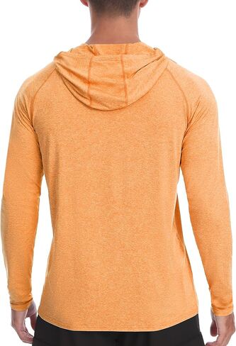 isnowood Mens UPF 50+ Fishing Shirts, Long Sleeve Sun Protection Hoodie, UV Rash Guard Shirt for Running Workout Hiking in Kuwait