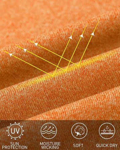 isnowood Mens UPF 50+ Fishing Shirts, Long Sleeve Sun Protection Hoodie, UV Rash Guard Shirt for Running Workout Hiking in Kuwait