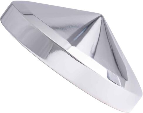the RAW Chrome Hub Cap Covers for Trucks - Inside diamter: 8" (20.32 cm) and 1" Lip, 2PC Pack, for Rear Wheels and Trailers, (Dome, Chrome Metal) in Saudi Arabia