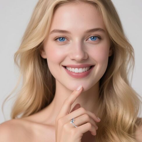 Sterling Silver Star Open Adjustable Ring for Women - Dainty Fashion Ring in Kuwait