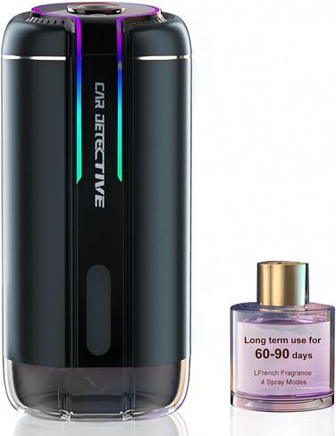 New Smart Car Air Fresheners,Atomization Fragrance,50ml Lasts 4 Months,5-Speed Adjustable Concentration,Starry Sky Projection,Auto ON/Off Car Freshener Long Lasting,Built-in Battery,Cologne in Saudi Arabia