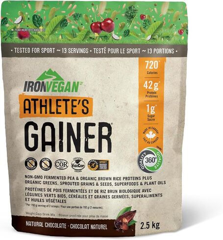 Iron Vegan - Athlete's Gainer Vanilla, 10 lbs (4.5 kg) in Saudi Arabia