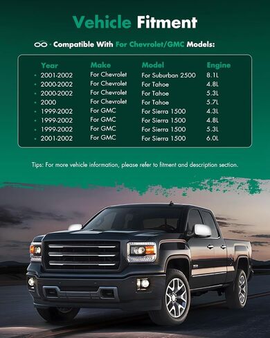 المرايا الجانبية اليسرى واليمنى من SCITOO متوافقة مع الكروم 1999-2002 لسيارة GMC Sierra Yukon Yukon XL لسيارة Chevy Silverado Suburban Tahoe Power Adjusted ساخنة قابلة للطي يدويًا in Saudi Arabia