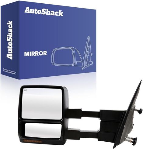 AutoShack Towing Mirror Power Heated Black | Replacement for 2007-2012 Ford F-150 | Driver Side | 1-PC in Saudi Arabia