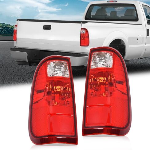 Tail Lights Assembly W/o Bulb Compatible with Ford F250 F350 F450 F550 Super Duty 2008-2016 Rear Lamps Left Driver & Right Passenger Side Red Lens BC3Z13404A, BC3Z13405A, FO2801208, FO2800208 in Saudi Arabia