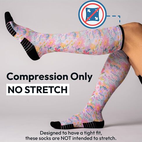 Viasox Compression Socks for Women and Men, Knee High Socks 12-15 mmhg Circulation Support for Flight, Travel, Daily in Kuwait