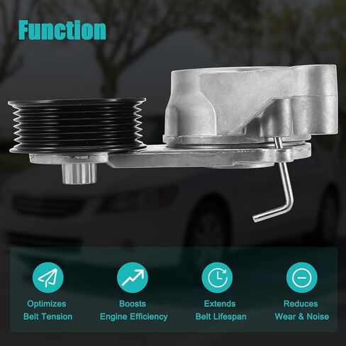 252812E350 Belt Tensioner Assembly with Pulley (1.8L 2.0L L4) For Hyundai Elantra 2014-2021,Elantra GT 2016-2020,For Kona Tucson,For Kia Forte Koup Forte5 Rondo Seltos Soul 39420 in Saudi Arabia