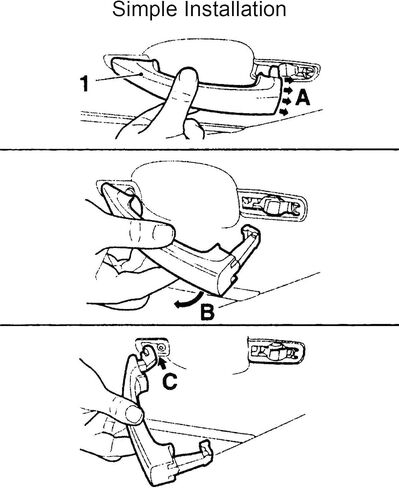 Sliding Door Handle Rear Left or Right Side Fit for Toyota Sienna 2004 2005 2006 2007 2008 2009 2010, Replace 69213-08020 69227-08040 Silver in Saudi Arabia