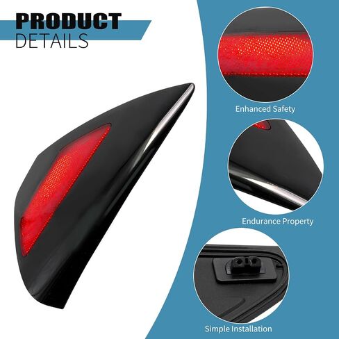 1084854-99-J Rear Left Side Taillight Charge Door Cover Reflector, Replacement for Tesla Model 3 2017-2024 Model Y 2020-2024, Replaces 1525134-00-B in Saudi Arabia