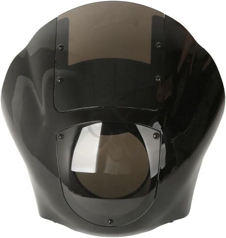 Quarter Fairing Smoke Windshield 49mm Clamps Fits -(Black) -(ABS plastic body and windshield) Easy to install in Saudi Arabia