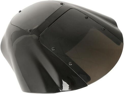 Quarter Fairing Smoke Windshield 49mm Clamps Fits -(Black) -(ABS plastic body and windshield) Easy to install in Saudi Arabia