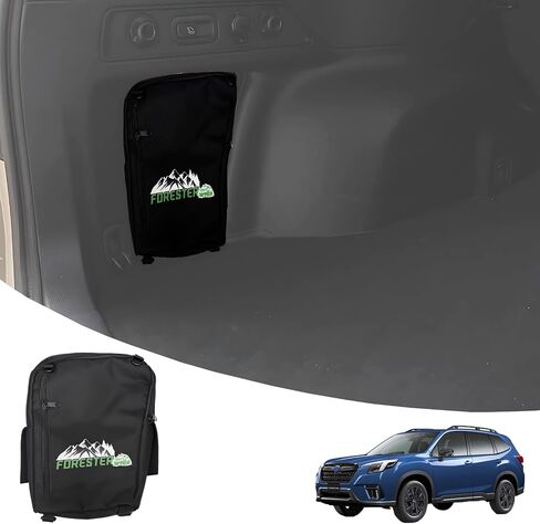 Trunk Organizer Pocket,Trunk Cubby Storage bag For Subaru Forester SK 2019-2025,Accessories Multifunction Trunk Side Cubby Storage Bag, Black, 1 pc(Left side/Driver's Side) in Saudi Arabia