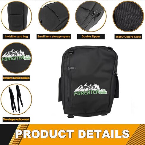 Trunk Organizer Pocket,Trunk Cubby Storage bag For Subaru Forester SK 2019-2025,Accessories Multifunction Trunk Side Cubby Storage Bag, Black, 1 pc(Left side/Driver's Side) in Saudi Arabia