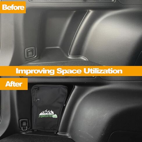 Trunk Organizer Pocket,Trunk Cubby Storage bag For Subaru Forester SK 2019-2025,Accessories Multifunction Trunk Side Cubby Storage Bag, Black, 1 pc(Left side/Driver's Side) in Saudi Arabia