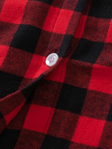 Latuza Women's Button Down Flannel Nightgown Long Sleeve Full Length in Kuwait