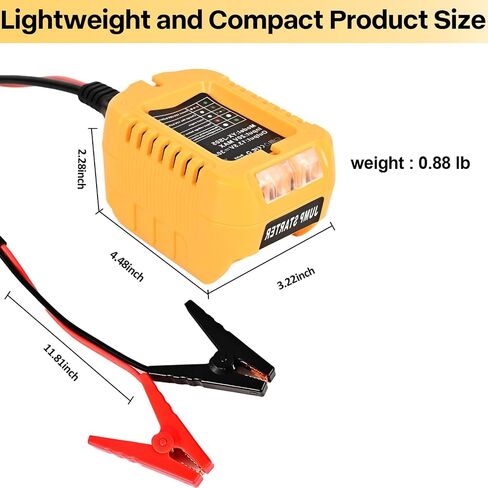 جهاز Jump Starter متوافق مع أدوات Dewalt 20V - كابل Jump Starter 11AWG عالي التحمل (1.2 قدم)، معزز بطارية السيارة باستخدام بطاريات أدوات الطاقة (البطارية غير متضمنة) in Saudi Arabia