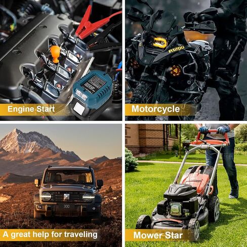 جهاز Jump Starter متوافق مع أدوات Dewalt 20V - كابل Jump Starter 11AWG عالي التحمل (1.2 قدم)، معزز بطارية السيارة باستخدام بطاريات أدوات الطاقة (البطارية غير متضمنة) in Saudi Arabia