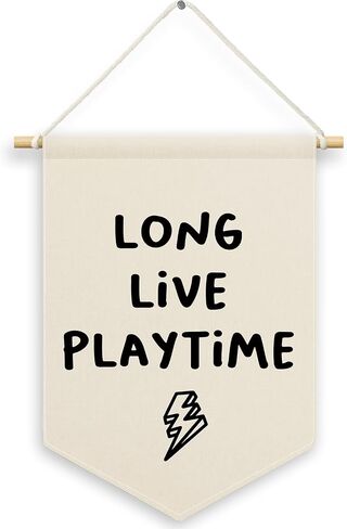 Long Live Playtime Boys Kids Room Decor, Playroom Banner Canvas, Nursery Rustic Wall Hanging Frame Decor Art Pennant Flag for Toddler Room Preschool Dorm Little Boy 11x15in in Saudi Arabia