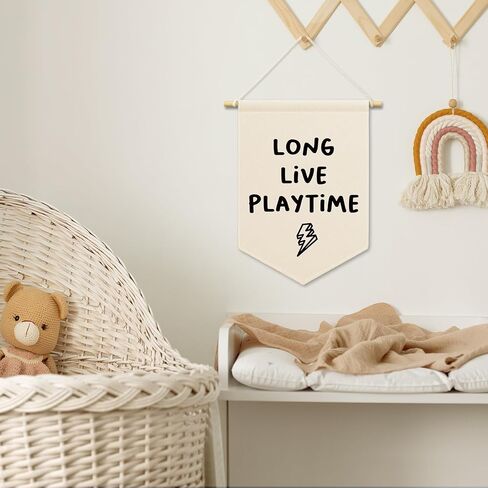 Long Live Playtime Boys Kids Room Decor, Playroom Banner Canvas, Nursery Rustic Wall Hanging Frame Decor Art Pennant Flag for Toddler Room Preschool Dorm Little Boy 11x15in in Saudi Arabia