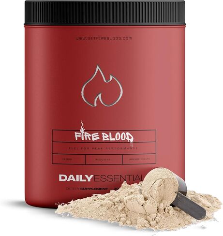 The Fireblood Supplements, Multivitamins, Multi-Mineral, Amino Acid Organic Blend | multivitamin for Men, K2 Vitamin | Boost Masculinity, Boost Energy, Heart Health | 300g Bottle, 30 Day Supply in Saudi Arabia