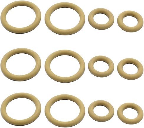 16 pcs/4set SHLPDFM Yellow Turbo Pedestal O-Ring Gaskets F4TZ-6N653-A & F4TZ-6N653-B Fits for Ford 94.5-03 7.3L in Saudi Arabia