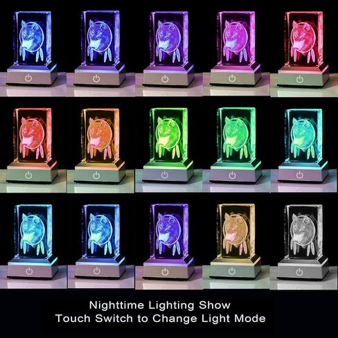 3D Solar System Crystal Ball with LED Colorful Lighting Touch Base, Solar System Model Decor Science Astronomy Gifts God Bless The World Easter Religious Space Gifts Decor in Saudi Arabia