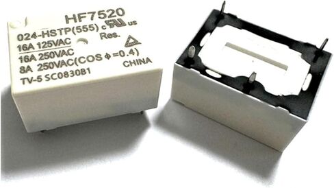 5 قطعة/الوحدة HF7520-005-HSTP HF7520-012-HSTP HF7520-024-HSTP مجموعة من المرحلات المفتوحة عادة 4 دبوس 16A DC5V 12V 24V (HF7520-024-HSTP) in Saudi Arabia