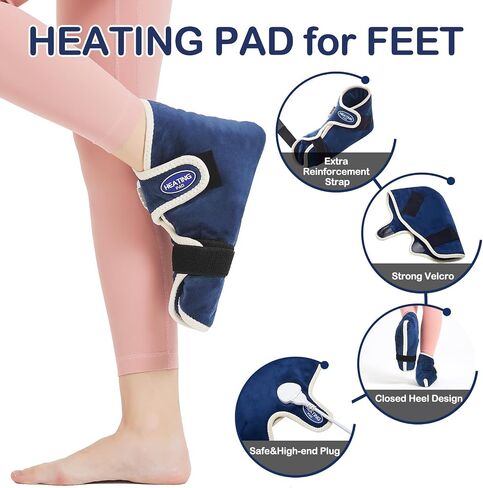 Weighted Heating Pad for Neck and Shoulders,Electric Neck Heating Pad for Deeper Pain Relief,Adjustable Heat Settings,0-90 Minutes Auto Shut-Off Timer Gifts for Mom Women Christmas Birthday in Saudi Arabia
