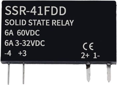 مرحل الحالة الصلبة مرحل رفيع SSR عدم الاتصال DC إلى AC DC إلى DC SSR-41FDA SSR-41FDD DIN مرحل السكك الحديدية 6A (1 قطعة فقط SSR DA) in Saudi Arabia
