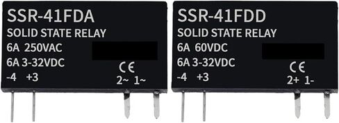 مرحل الحالة الصلبة مرحل رفيع SSR عدم الاتصال DC إلى AC DC إلى DC SSR-41FDA SSR-41FDD DIN مرحل السكك الحديدية 6A (1 قطعة فقط SSR DA) in Saudi Arabia