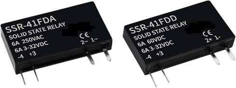 مرحل الحالة الصلبة مرحل رفيع SSR عدم الاتصال DC إلى AC DC إلى DC SSR-41FDA SSR-41FDD DIN مرحل السكك الحديدية 6A (1 قطعة فقط SSR DA) in Saudi Arabia
