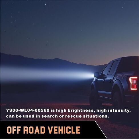 STARCLUSTER- 4 Inch, 1lux/400m, 24.3W Off Road LED Pods light, Nichia LED 270 Inside, Waterproof & Shockproof, For Trucks, Automotive, Tractors, Boats- YS00-WL04-00560 (Right/Left 2.5°, Up/Down 1.5°) in Saudi Arabia