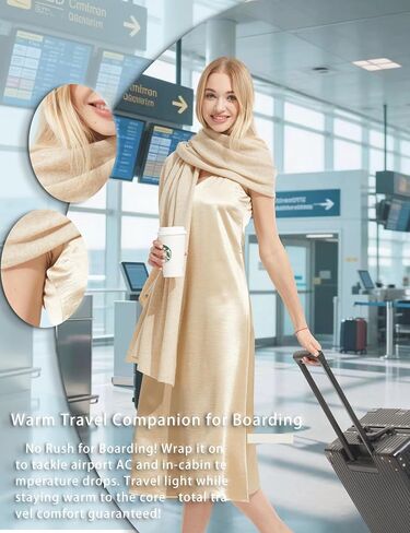 Luxury Cashmere Shawl and Wrap for Women, All-Season Pashmina Scarf Travel Blanket Large Cashmere Wool Blend Shawl in Saudi Arabia