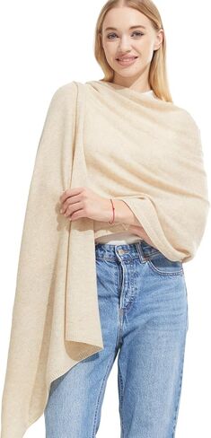 Luxury Cashmere Shawl and Wrap for Women, All-Season Pashmina Scarf Travel Blanket Large Cashmere Wool Blend Shawl in Saudi Arabia