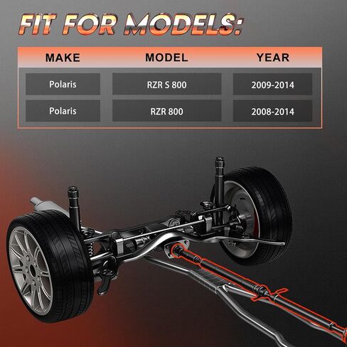 Front Drive Shaft Propshaft Assembly, Fit for Polaris RZR S 800 2009-2014 | Fit for Polaris RZR 800 2008-2014, OE 1332439, 1332651, 1332904 in Saudi Arabia