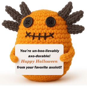 Non Candy Halloween Treats, Crochet Axolotl Décor, Trick or Treat, Halloween Goodie Bag Stuffers in Treat Bag & Boo Basket in Kuwait