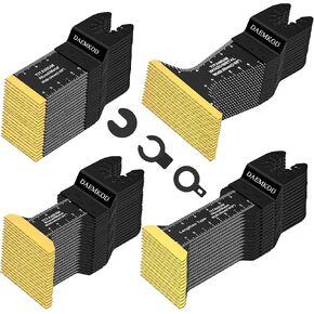 16 حزمة من شفرات المنشار المتأرجحة من التيتانيوم لقطع المعادن، شفرات احترافية متعددة الأدوات للأظافر المعدنية والمواد الصلبة والبلاستيك الخشبي، مجموعات شفرات متعددة الأدوات تناسب ديوالت ميلووكي ريوبي، 3 أنواع in Kuwait